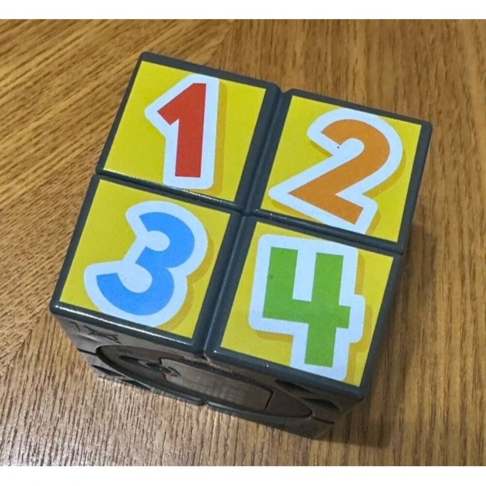 Fisher-Price Educational Twist Cube Puzzle Multicolor Numbers Letters Shapes - Picture 3 of 5
